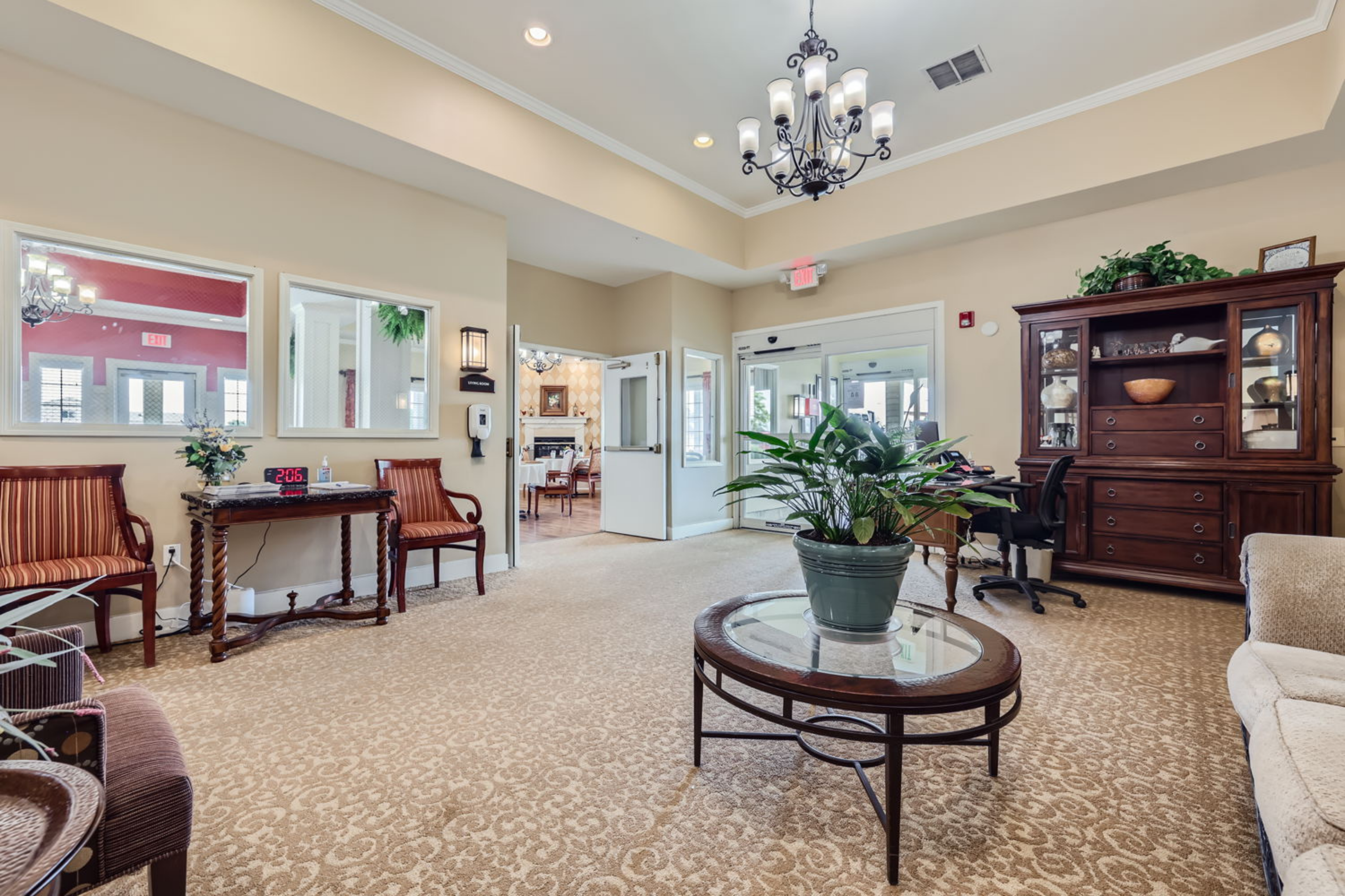 Cappella Pueblo West Senior Living Community in Pueblo West, CO - cappella pueblo west lobby 2 large landscape